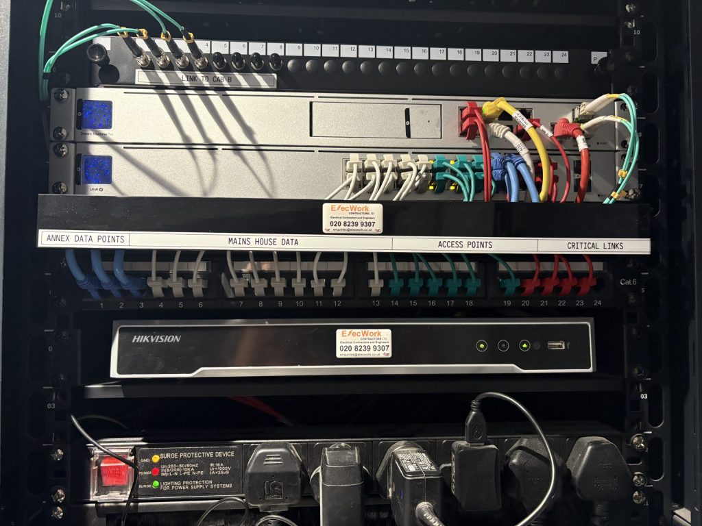 Network Cabinet installed by elecwork